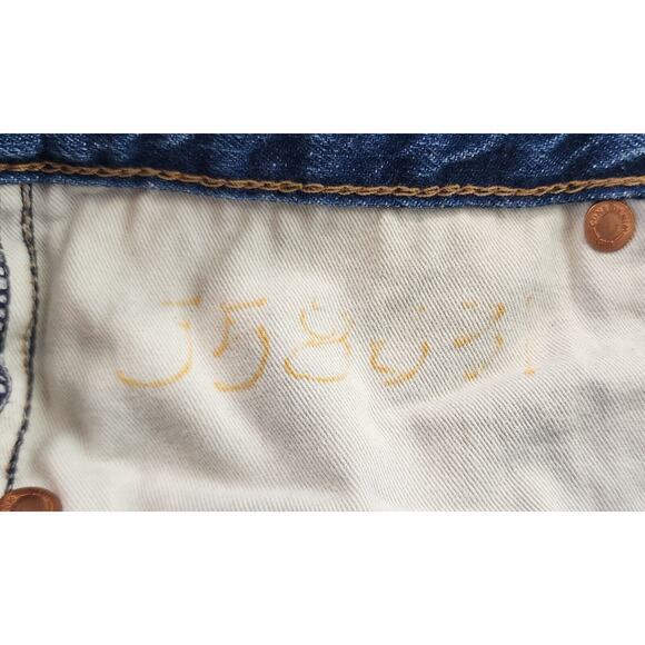 Cone Denim Jeans Womens 28x26 Blue High Rise Straight Leg Y2K Button Fly Casual - Picture 11 of 11